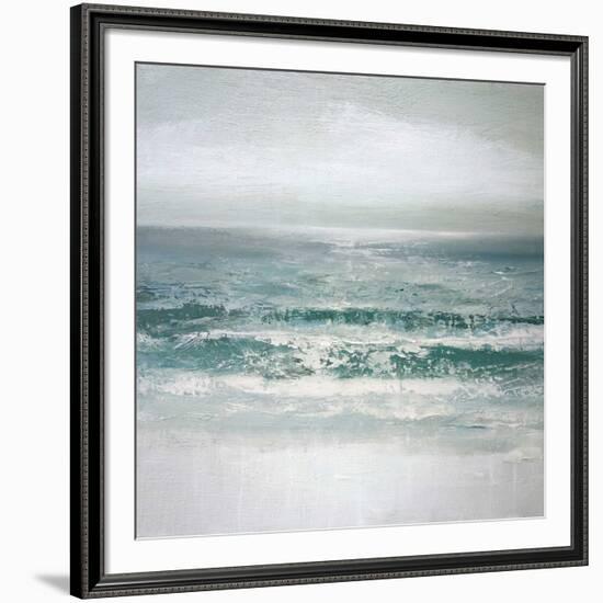 Waves-Caroline Gold-Framed Art Print