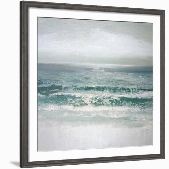 Waves-Caroline Gold-Framed Art Print