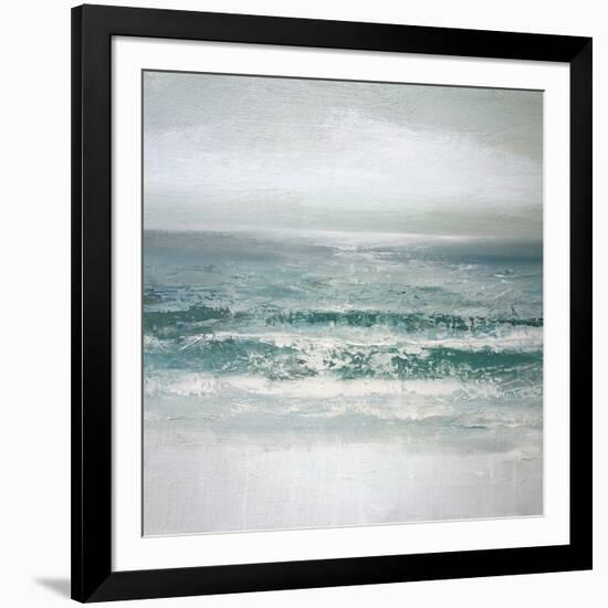 Waves-Caroline Gold-Framed Art Print