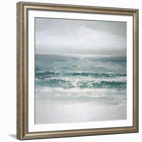 Waves-Caroline Gold-Framed Art Print