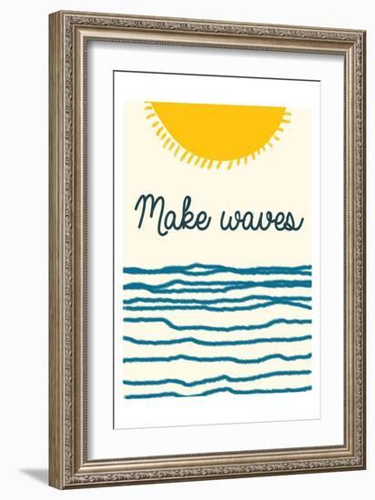 Waves-Sheldon Lewis-Framed Art Print