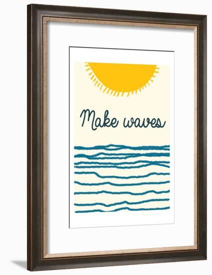 Waves-Sheldon Lewis-Framed Art Print