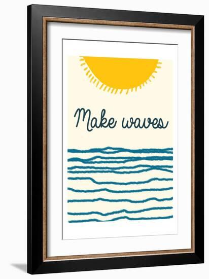 Waves-Sheldon Lewis-Framed Art Print