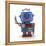 Waving Vintage Toy Robot-badboo-Framed Stretched Canvas