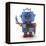 Waving Vintage Toy Robot-badboo-Framed Stretched Canvas