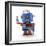 Waving Vintage Toy Robot-badboo-Framed Premium Giclee Print