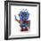 Waving Vintage Toy Robot-badboo-Framed Premium Giclee Print