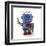 Waving Vintage Toy Robot-badboo-Framed Art Print