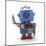 Waving Vintage Toy Robot-badboo-Mounted Art Print