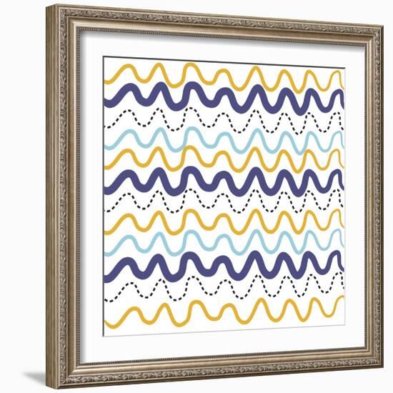 Wavy Lines-Erin Clark-Framed Giclee Print