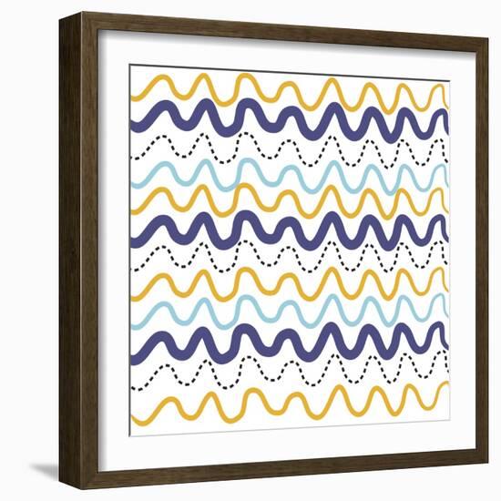 Wavy Lines-Erin Clark-Framed Giclee Print