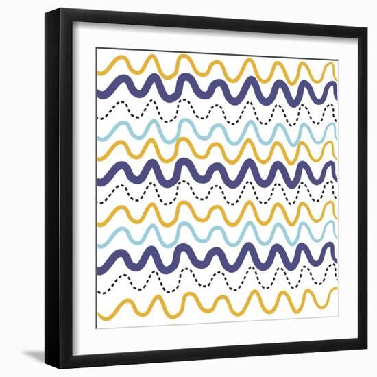 Wavy Lines-Erin Clark-Framed Giclee Print