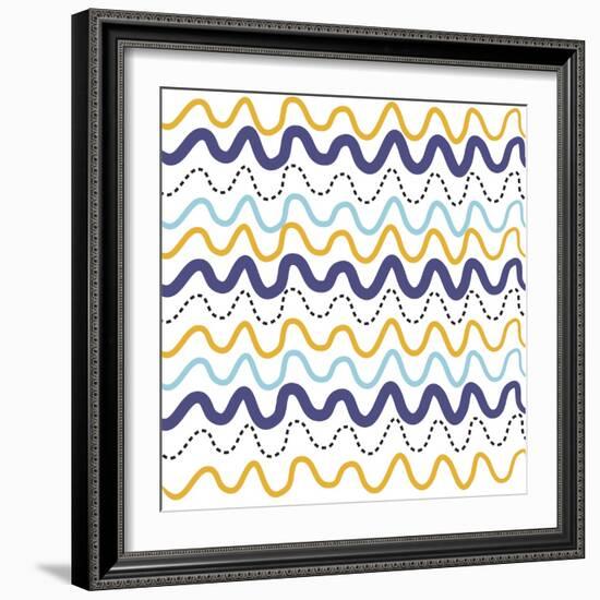 Wavy Lines-Erin Clark-Framed Giclee Print