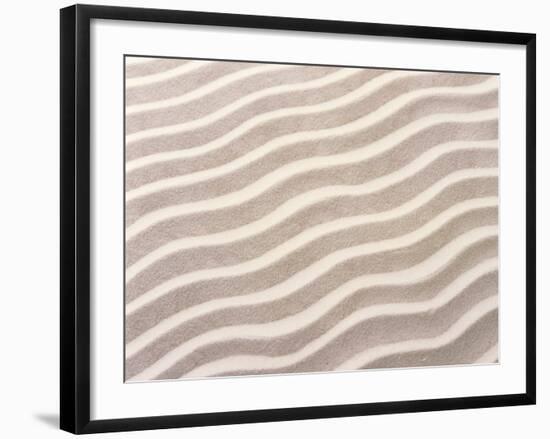 Wavy Pattern in Sand-null-Framed Photographic Print