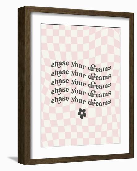 Wavy Words I Checkered-Wild Apple Portfolio-Framed Art Print