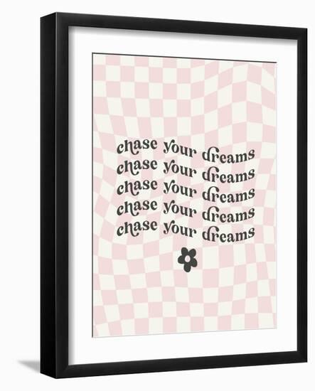 Wavy Words I Checkered-Wild Apple Portfolio-Framed Art Print