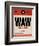 WAW Warsaw Luggage Tag I-NaxArt-Framed Art Print