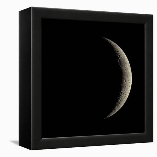 Waxing Crescent Moon-Eckhard Slawik-Framed Premier Image Canvas