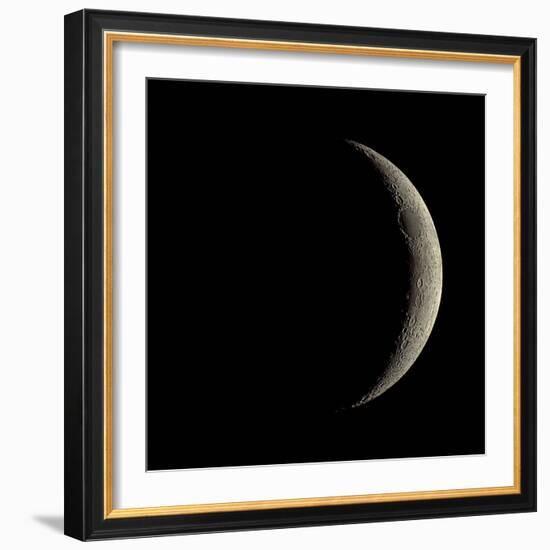 Waxing Crescent Moon-Eckhard Slawik-Framed Premium Photographic Print