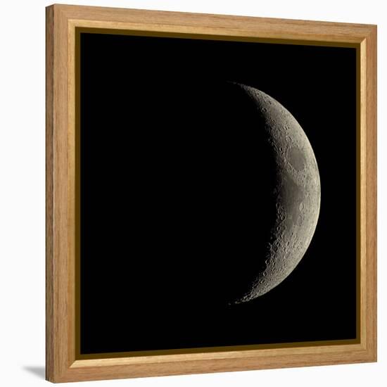 Waxing Crescent Moon-Eckhard Slawik-Framed Premier Image Canvas