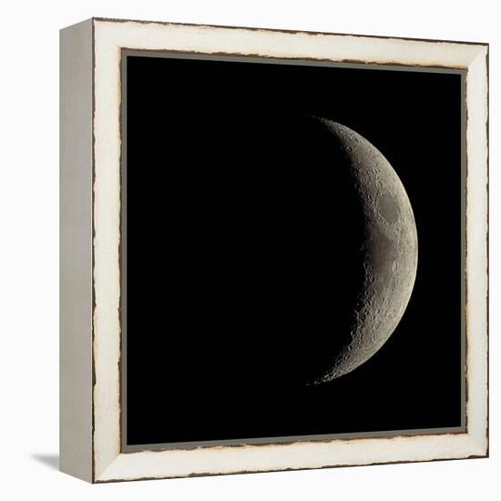 Waxing Crescent Moon-Eckhard Slawik-Framed Premier Image Canvas