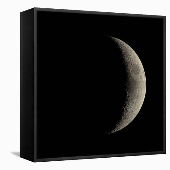 Waxing Crescent Moon-Eckhard Slawik-Framed Premier Image Canvas