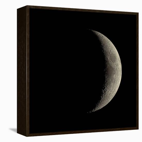 Waxing Crescent Moon-Eckhard Slawik-Framed Premier Image Canvas