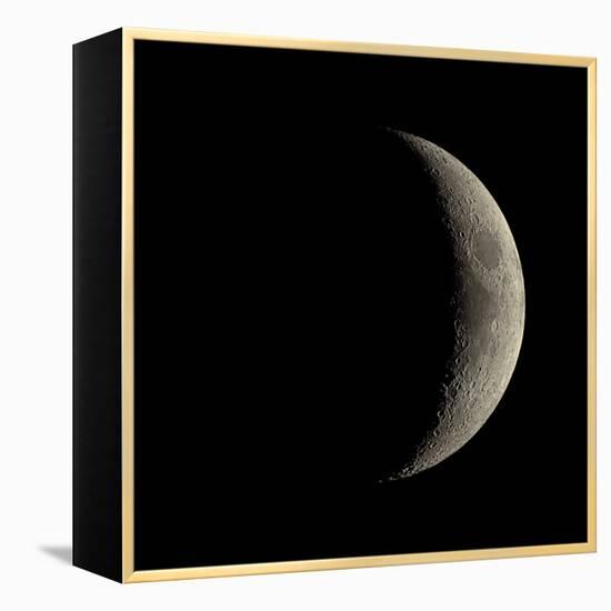 Waxing Crescent Moon-Eckhard Slawik-Framed Premier Image Canvas