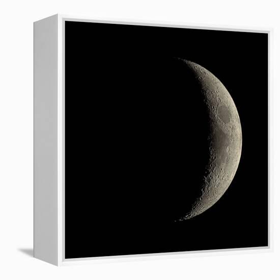 Waxing Crescent Moon-Eckhard Slawik-Framed Premier Image Canvas