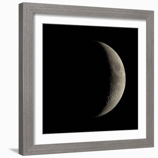 Waxing Crescent Moon-Eckhard Slawik-Framed Premium Photographic Print