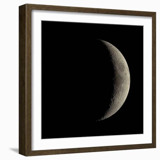 Waxing Crescent Moon-Eckhard Slawik-Framed Premium Photographic Print