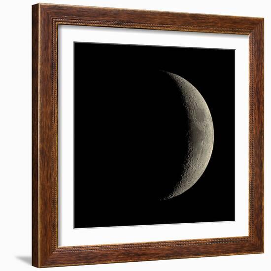 Waxing Crescent Moon-Eckhard Slawik-Framed Premium Photographic Print