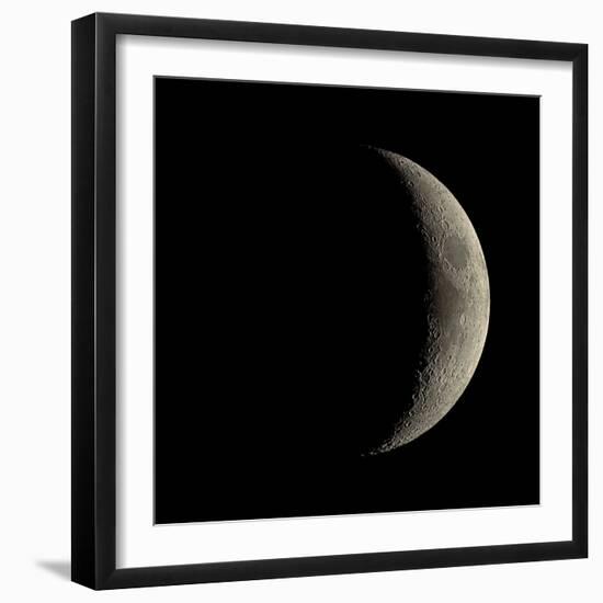 Waxing Crescent Moon-Eckhard Slawik-Framed Premium Photographic Print