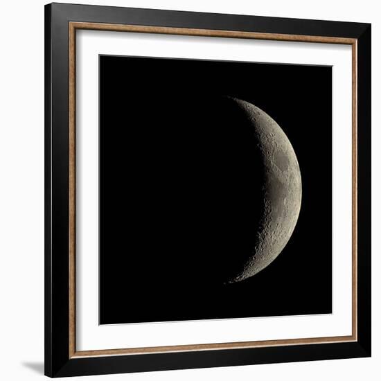 Waxing Crescent Moon-Eckhard Slawik-Framed Premium Photographic Print