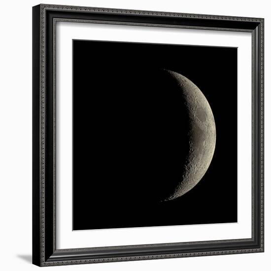 Waxing Crescent Moon-Eckhard Slawik-Framed Premium Photographic Print