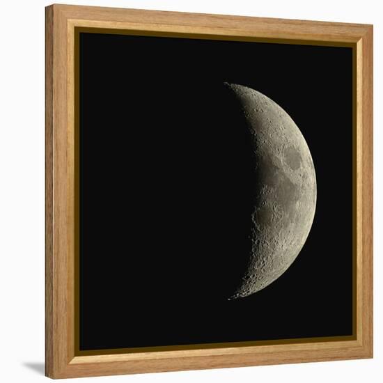 Waxing Crescent Moon-Eckhard Slawik-Framed Premier Image Canvas