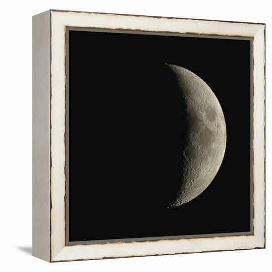 Waxing Crescent Moon-Eckhard Slawik-Framed Premier Image Canvas