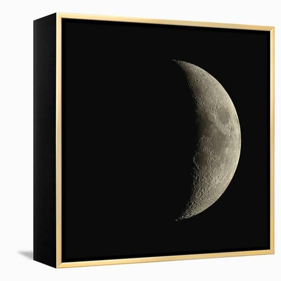 Waxing Crescent Moon-Eckhard Slawik-Framed Premier Image Canvas