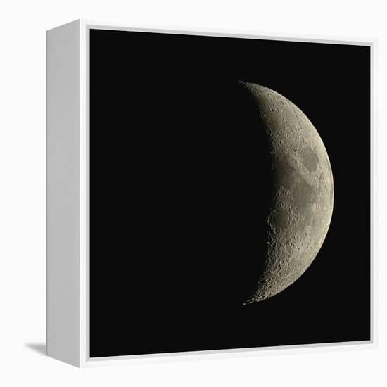 Waxing Crescent Moon-Eckhard Slawik-Framed Premier Image Canvas