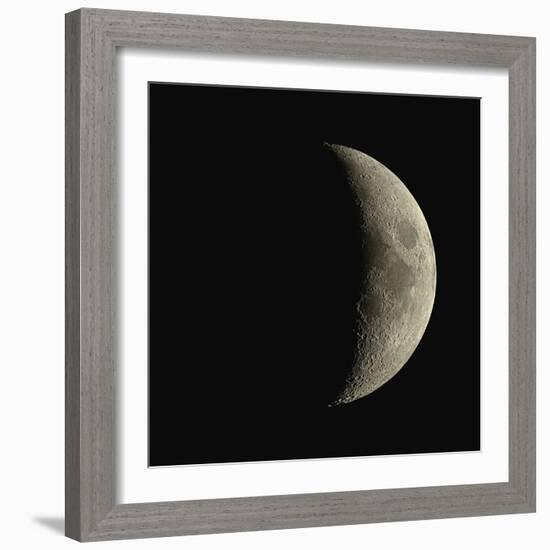 Waxing Crescent Moon-Eckhard Slawik-Framed Premium Photographic Print