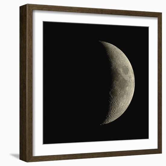 Waxing Crescent Moon-Eckhard Slawik-Framed Premium Photographic Print