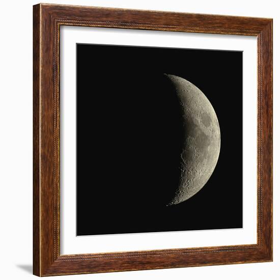 Waxing Crescent Moon-Eckhard Slawik-Framed Premium Photographic Print