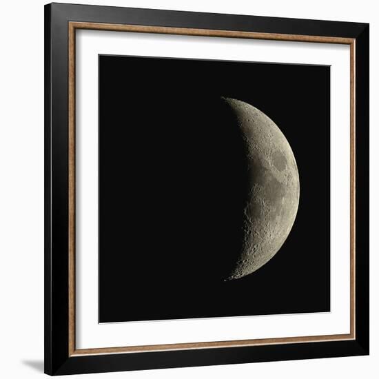 Waxing Crescent Moon-Eckhard Slawik-Framed Premium Photographic Print