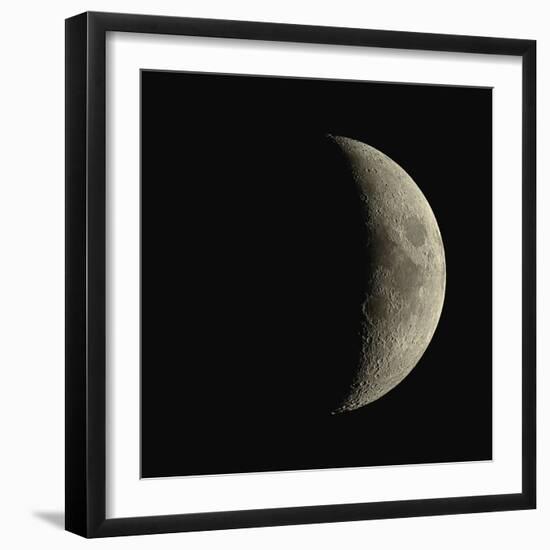 Waxing Crescent Moon-Eckhard Slawik-Framed Premium Photographic Print