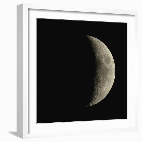 Waxing Crescent Moon-Eckhard Slawik-Framed Premium Photographic Print