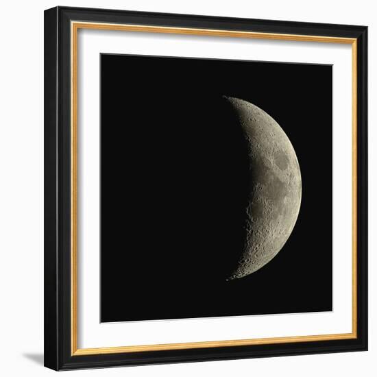 Waxing Crescent Moon-Eckhard Slawik-Framed Premium Photographic Print