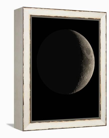 Waxing Crescent Moon-Eckhard Slawik-Framed Premier Image Canvas