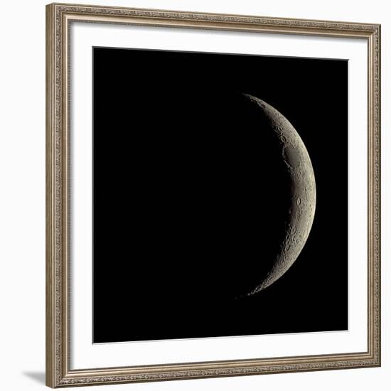 Waxing Crescent Moon-Eckhard Slawik-Framed Photographic Print