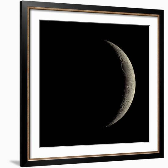 Waxing Crescent Moon-Eckhard Slawik-Framed Photographic Print