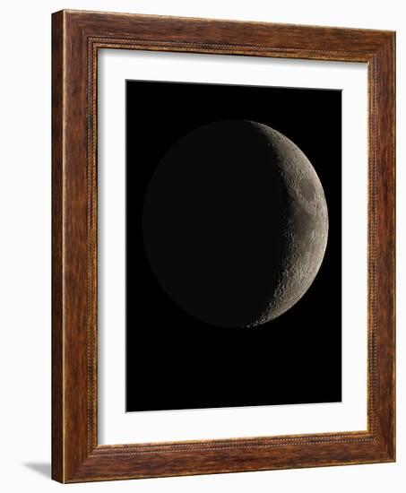 Waxing Crescent Moon-Eckhard Slawik-Framed Photographic Print